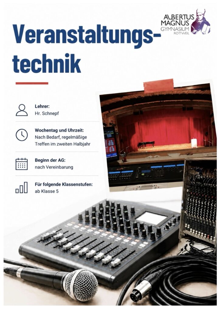 AG-Angebot Veranstaltungstechnik